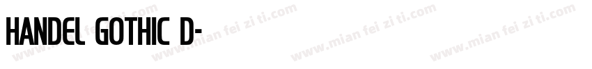 Handel Gothic D字体转换